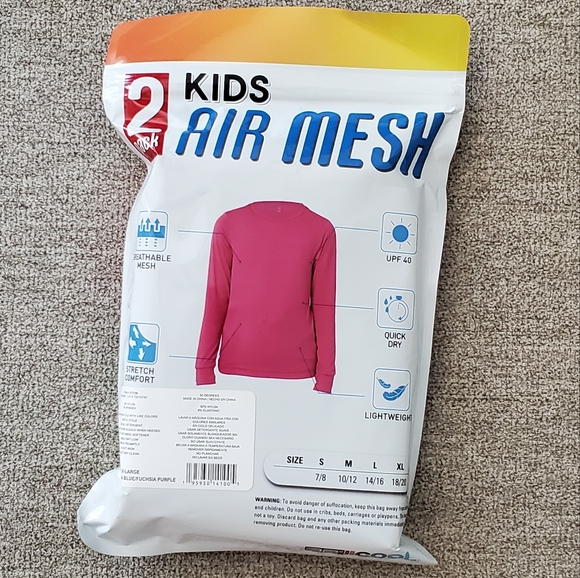 2 pack UPF 40 air mesh shirts - Picture 2 of 2